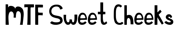 MTF Sweet Cheeks font preview
